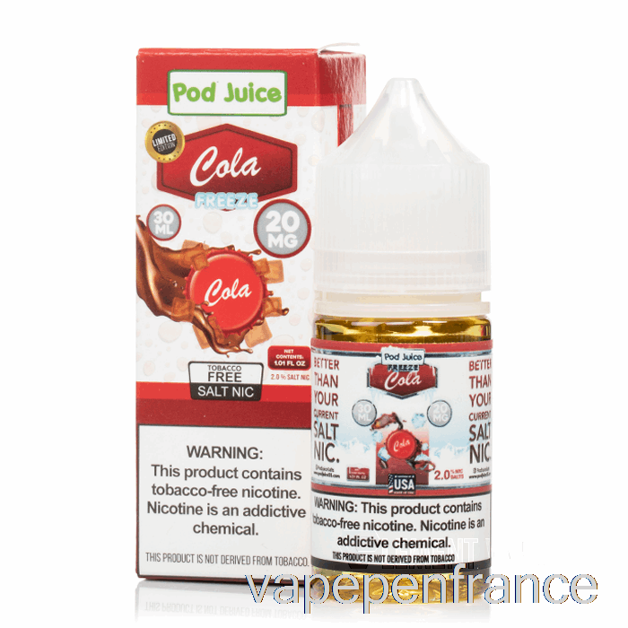 Cola Congelé - Jus De Dosettes - Stylo Vape 30 Ml 55 Mg